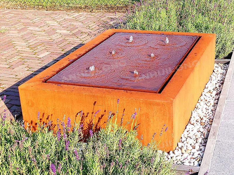 Corten Outdoor Water Fountain For Garden Design New Zealand